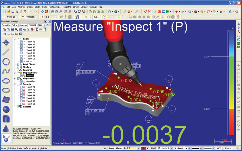 Master3DGage PCMM 3D Inspection, Geometric Dimensioning & Tolerancing