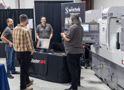 Swistek Swiss CNC Lathes in OptiPro's Showroom