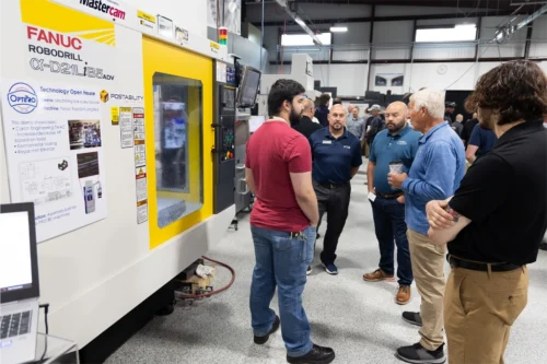 FANUC RoboDrill and RoboCut Machines in OptiPro's Showroom
