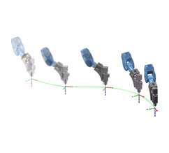 Follow a relative orientation along a trajectory